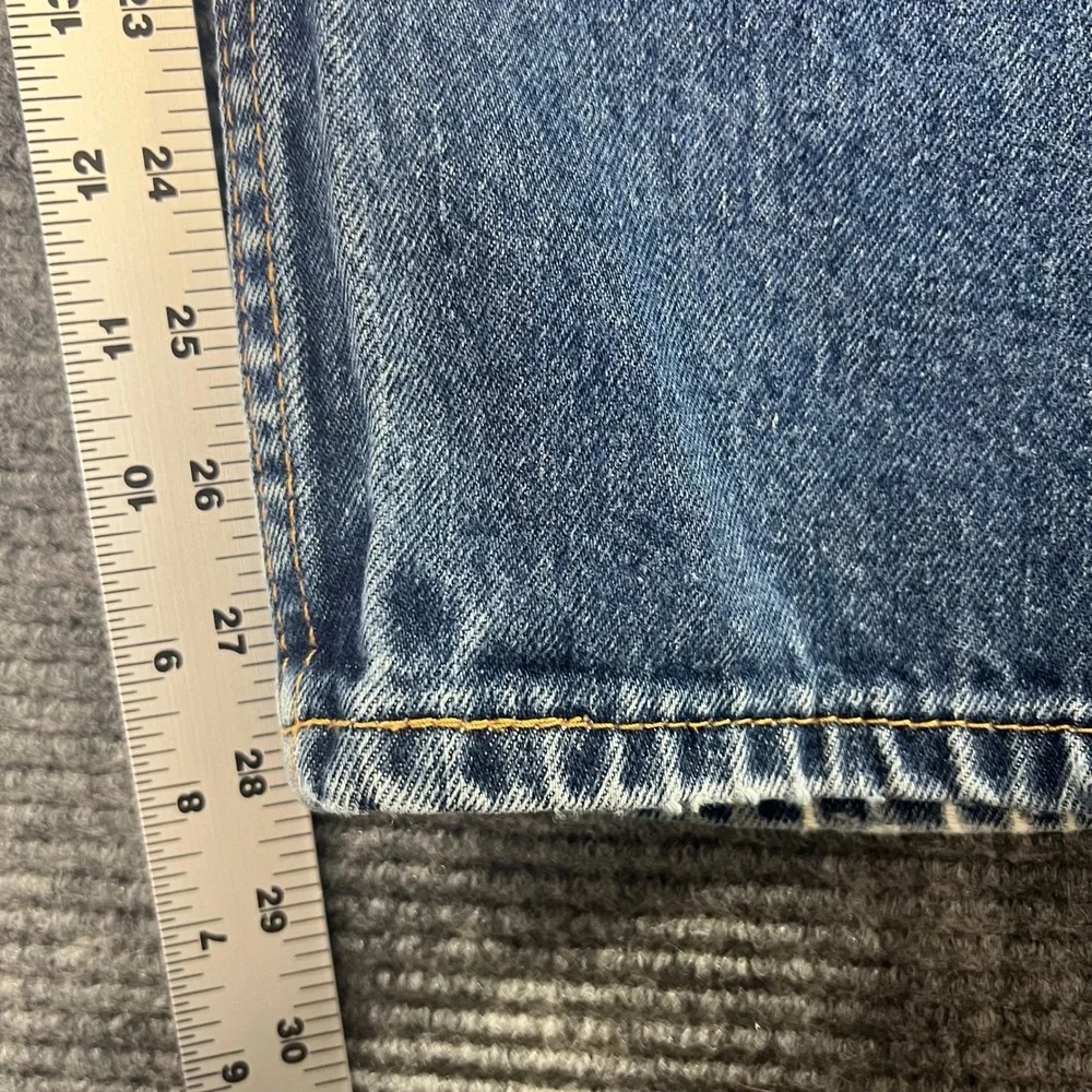 Levis 505 Regular Fit Jeans Mens 34x30 Blue Straight Leg Denim Pants Medium Wash